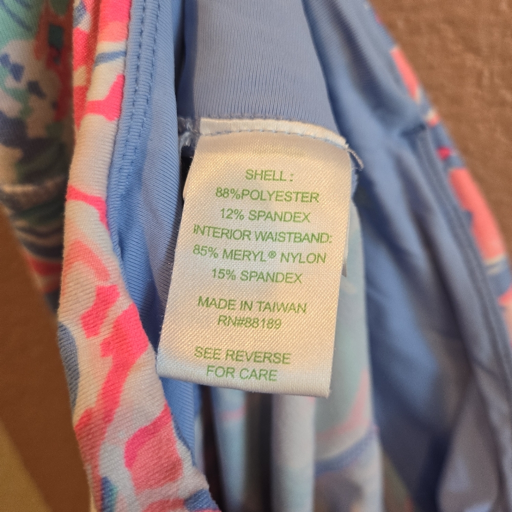 Lilly Pulitzer Luxletic Weekender Floral Midi Crops XS - Picture 12 of 12